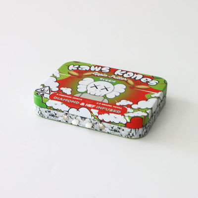 Rectangular Child Resistant Tin Box With Matte Finish