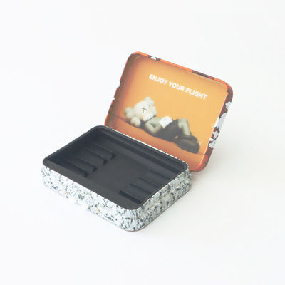 Hinged Slide Various Sizes Tin Box For Multiple Joint Prerolls Child Resistant Design