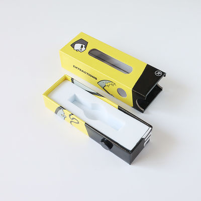 Low MOQ Cardboard Vape Cartridge Box with Childproof Button