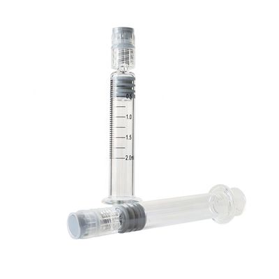 Empty Luer Lock Glass Syringes with Metal or Plastic Plunger for Cosmetic Oil