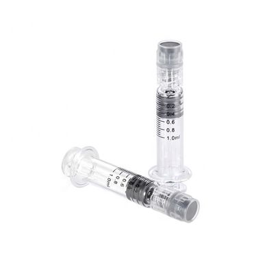 1ml 2.25ml 3ml 5ml Prefilled Borosilicate Syringe Metal Plastic Plunger Luer Lock Syringes 5ml Glass Syringes 1ml
