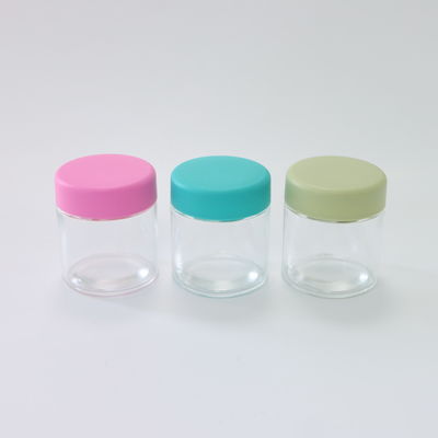 90ml 3oz Capacity Glass Weed Jar with Child Resistant Screw Cap