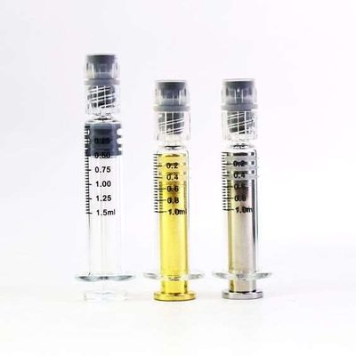 Luer Lock Glass Syringes with Metal or Plastic Plunger Essential Oil Syringe 0.5ml 1ml 2.25ml 3ml 5ml