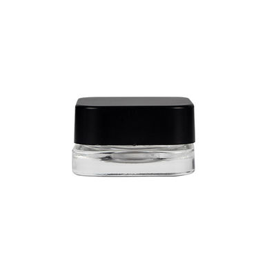 9ml Child Resistant Qube Clear Glass Concentrate Jar Packaging