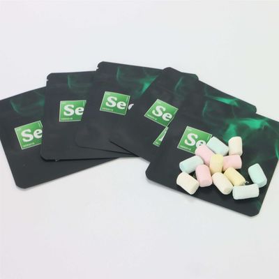 Child Resistant Mylar Weed Packaging with Customized Logo and Childproof Zipper Top