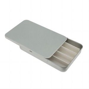 Rectangular Child Resistant Tin Box for Secure Storage of 0.5g Prerolls and Edibles