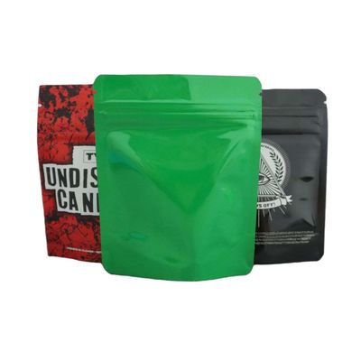 Child Resistant Custom Mylar Bags 3.5 with My Logo Holographic Custom Printed Child Proof 8th Bags Sealable