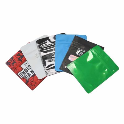 Child Resistant Custom Mylar Bags 3.5 with My Logo Holographic Custom Printed Child Proof 8th Bags Sealable