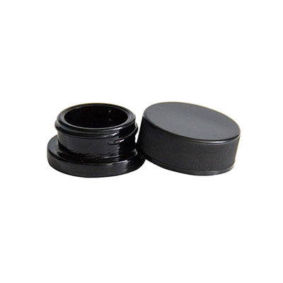9ml Child Resistant Concentrate Glass Jars Thick Wall Small Black Jar with Black Cap