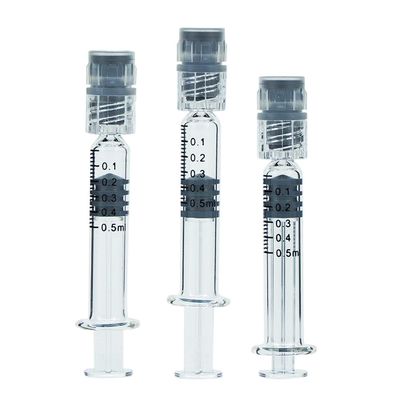 0.5ml Luer Slip Luer Lock Borosilicate Glass Syringes for CBD Oil