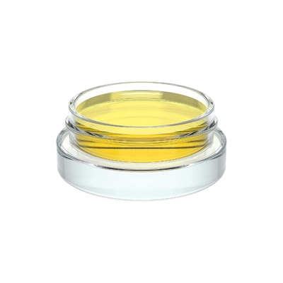 7ml Low Profile Thick Cosmetic Glass Jars with Black Lids for Concentrate Oil Lip Balm Cream