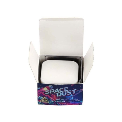 Custom UV Foil Foldable Paper Packaging Luxury Sample Concentrate Jar Container Boxes