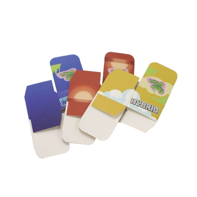 Custom UV Foil Foldable Paper Packaging Luxury Sample Concentrate Jar Container Boxes