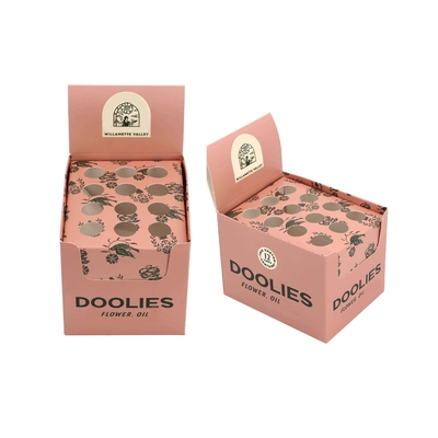 Custom Tabletop Cardboard Display Stand Tray for Preroll Tubes