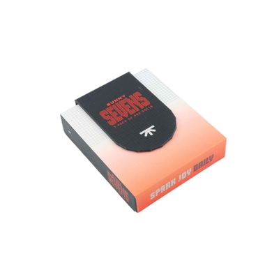 7 Pack Child Resistant Packaging Custom Pre Roll Magnetic Paper Box with Match Section