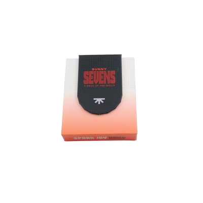 Magnetic Child Resistant Paper Pre Roll Box with Match Compartment for Pre-Rolled Cones Customizable Color and Size