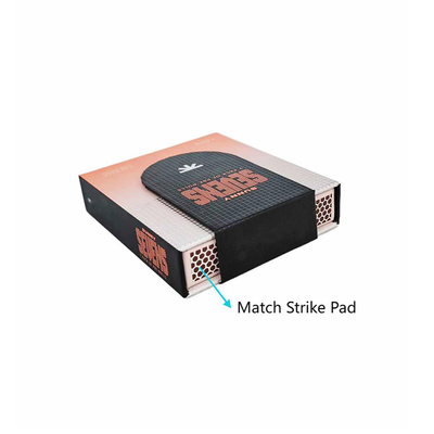 Magnetic Child Resistant Paper Pre Roll Box with Match Compartment for Pre-Rolled Cones Customizable Color and Size